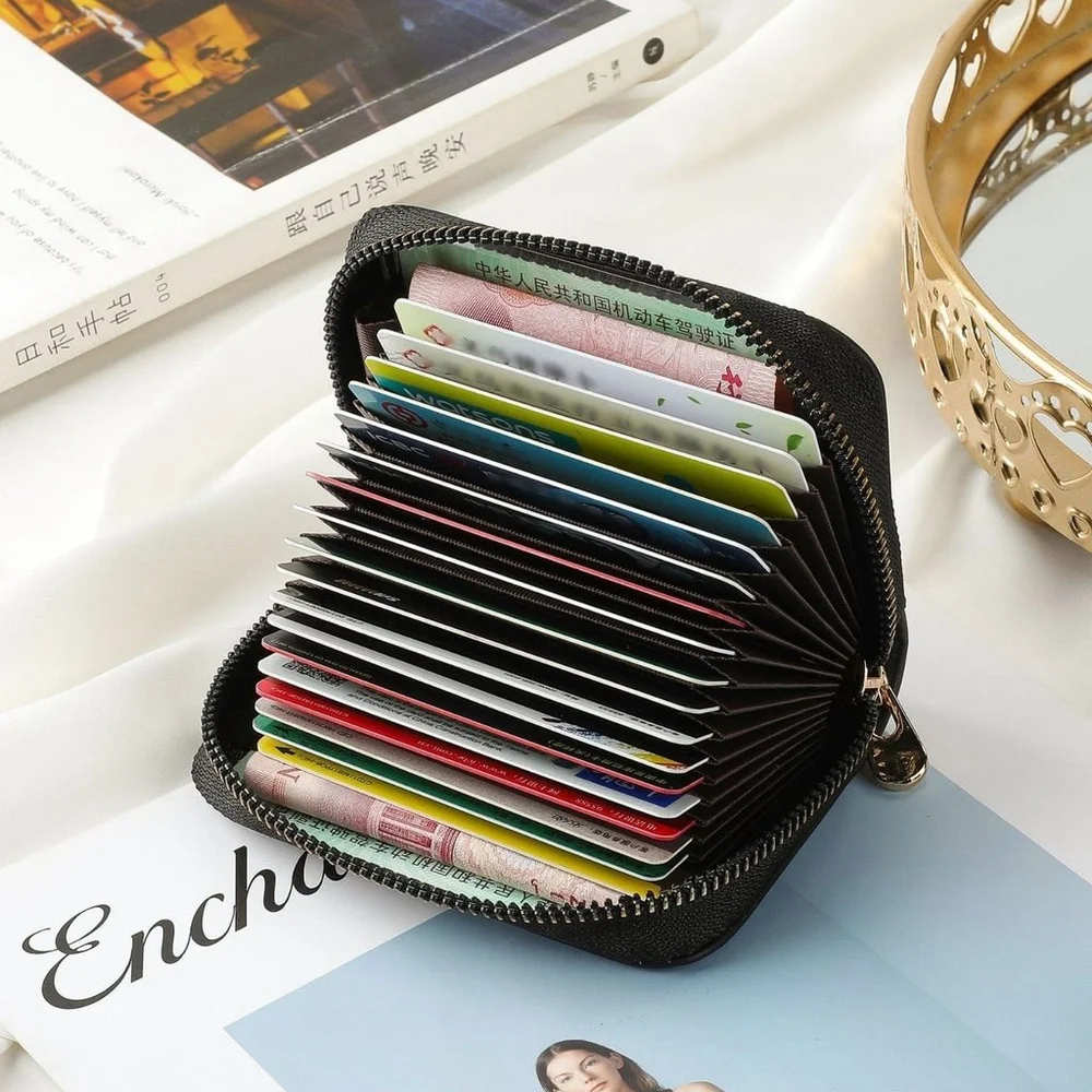 Women's Zipper Wallet Girl With Camera